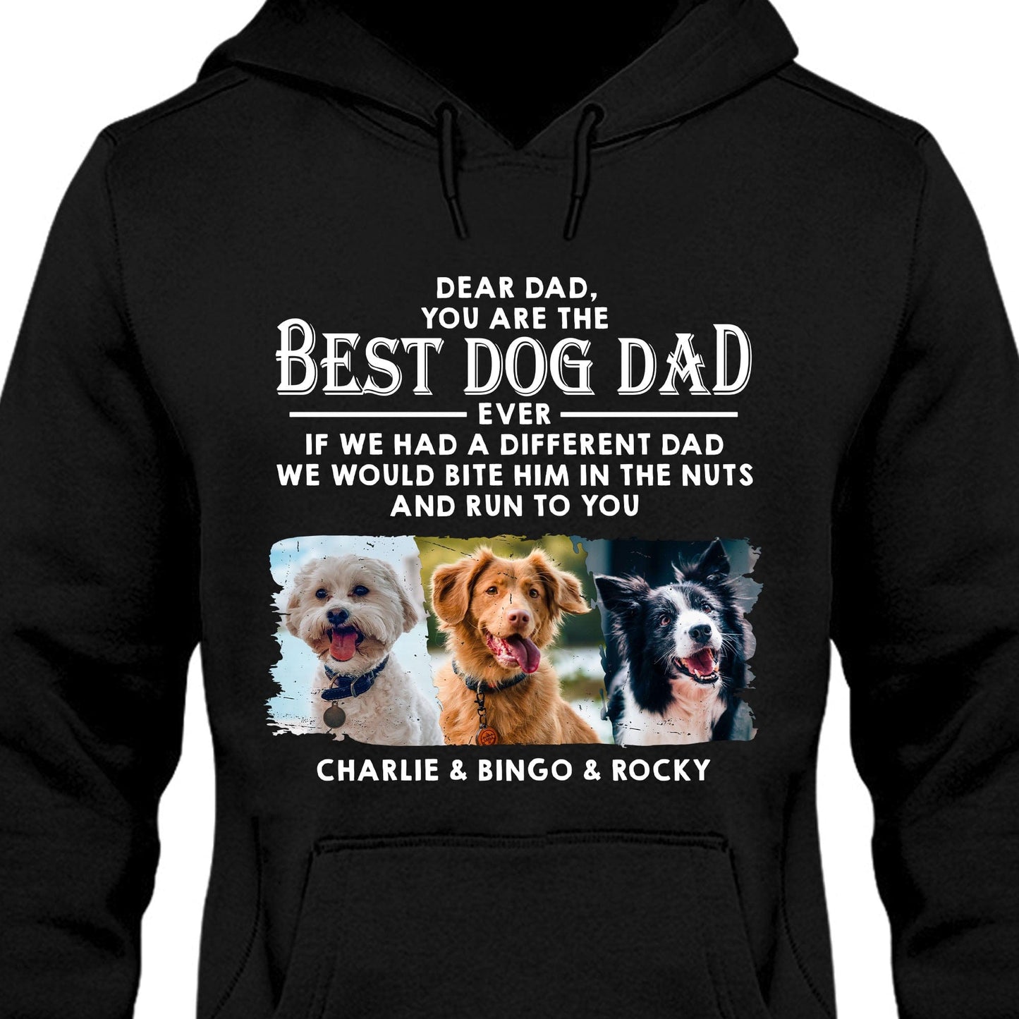 Dogs Run To You Personalized Custom Photo Dog Dad Shirt C606