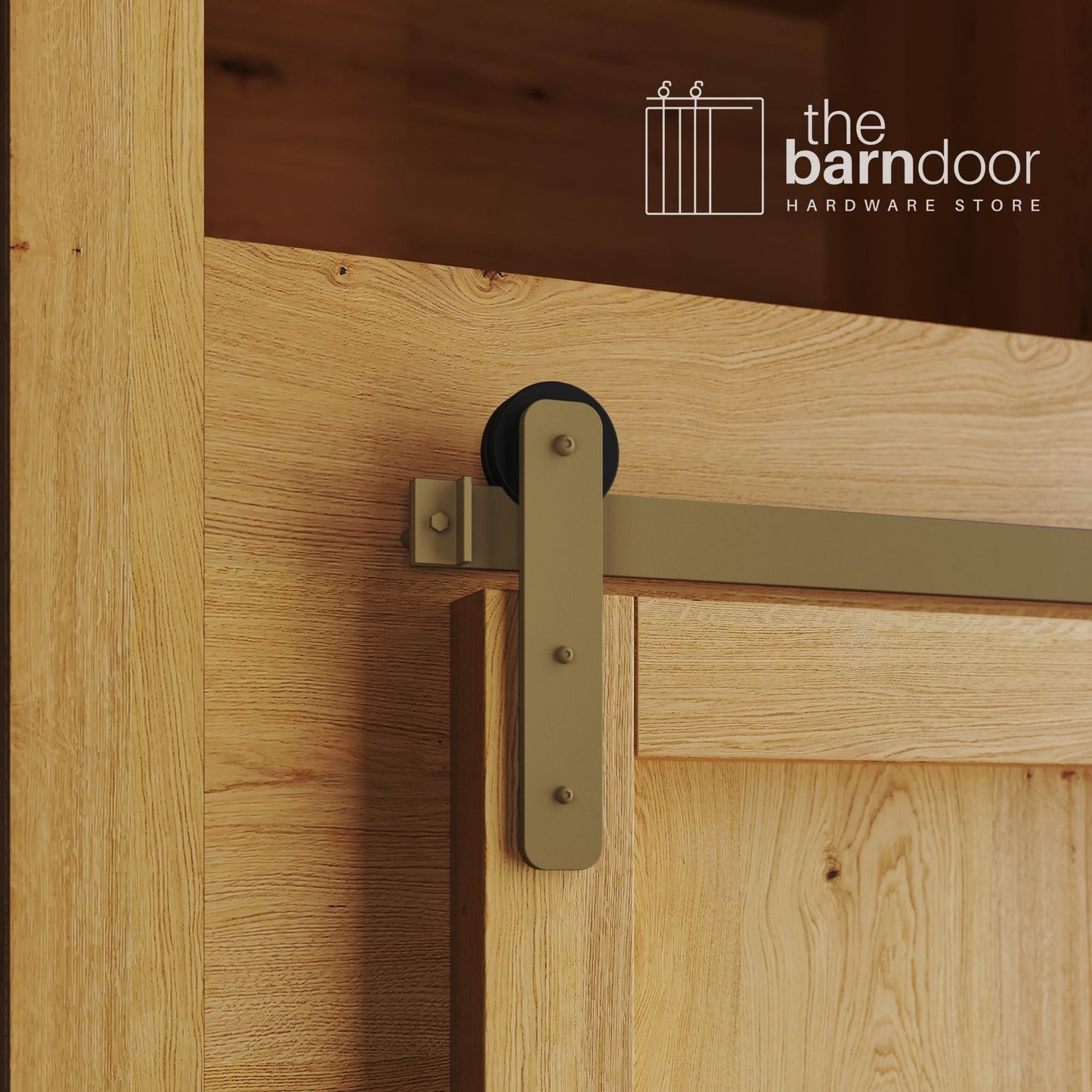 Mini Straight Strap Barn Door Hardware Kit