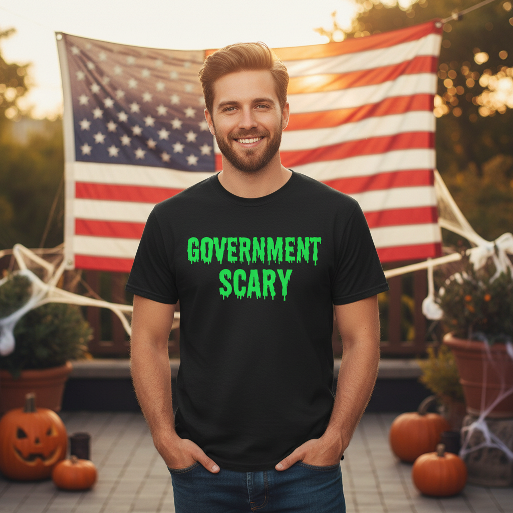 Walton & Johnson: Government Scary T-Shirt - 4LibertyShop.com
