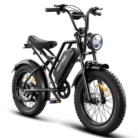 HappyRun Tank G50 City Electric Bike - Black