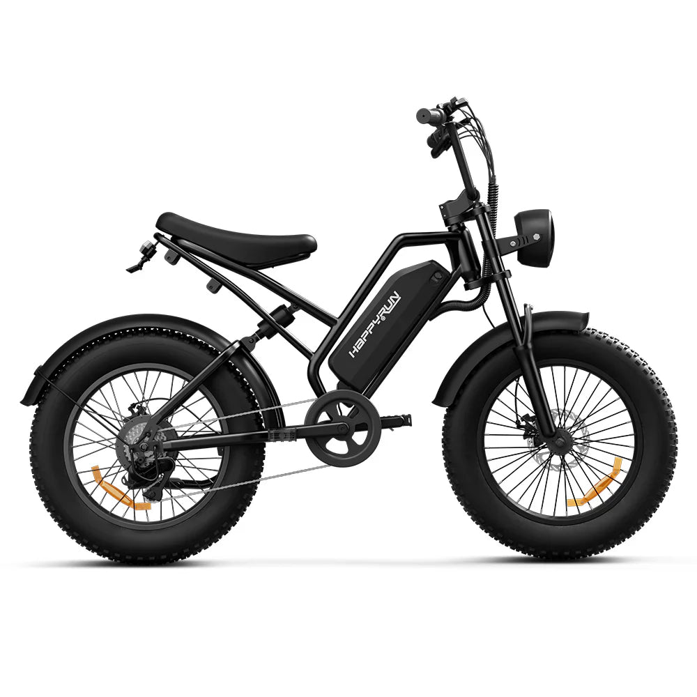 HappyRun Tank G50 City Electric Bike - Black