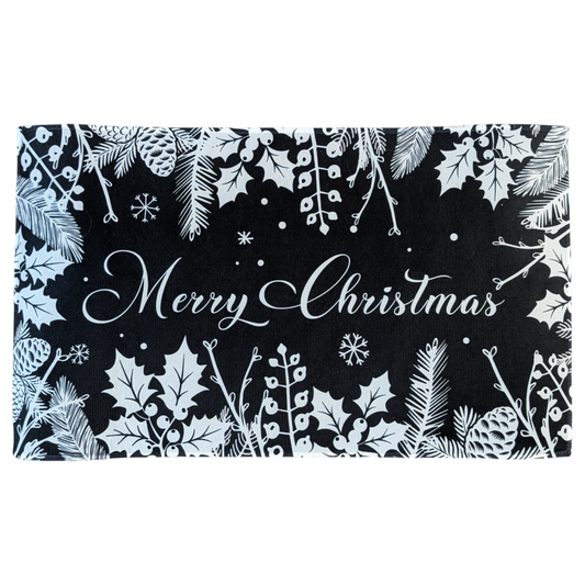 Merry Christmas Welcome Mat - 29" x 16"