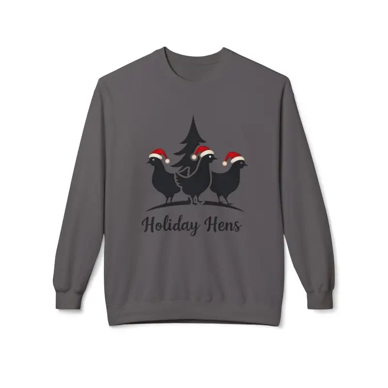 Ocean State Styles Sweater Fleece Holiday Hens Design