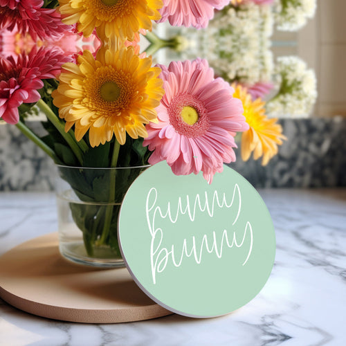 Easter Spring Ceramic Coaster Set 4 Inch Absorbent Drink Coasters Table Protectors Pack