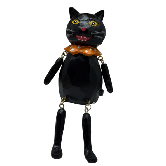 Halloween Black Cat Shelf Sitter