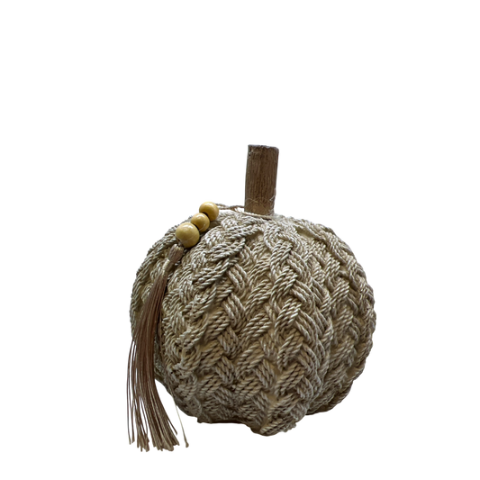 Natural Braided Harvest Pumpkin