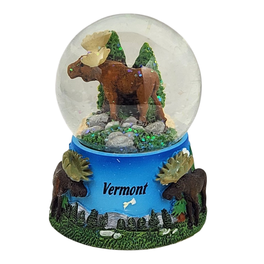 Moose in the Woods Snowglobe