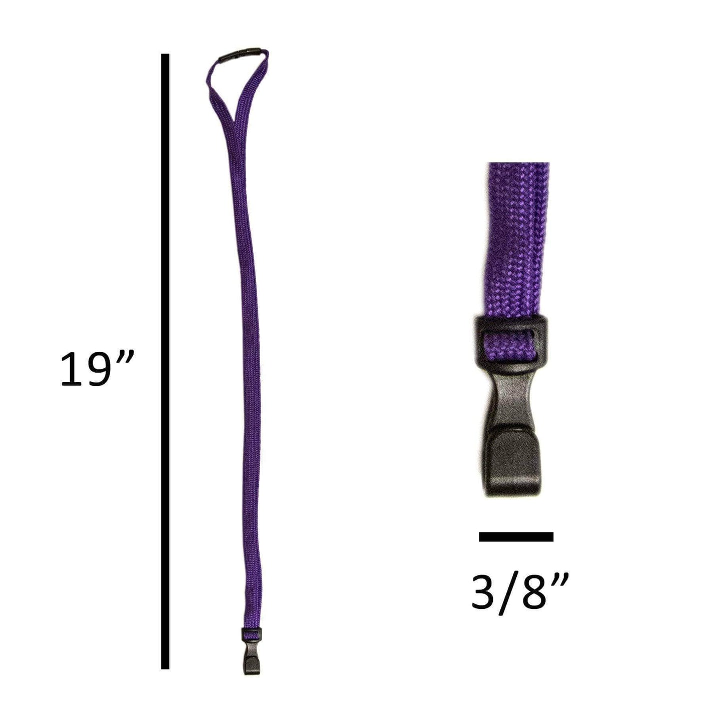 Secure Badge Holder Classic Vertical 1 ID Card Holder, and Lanyard Bundle