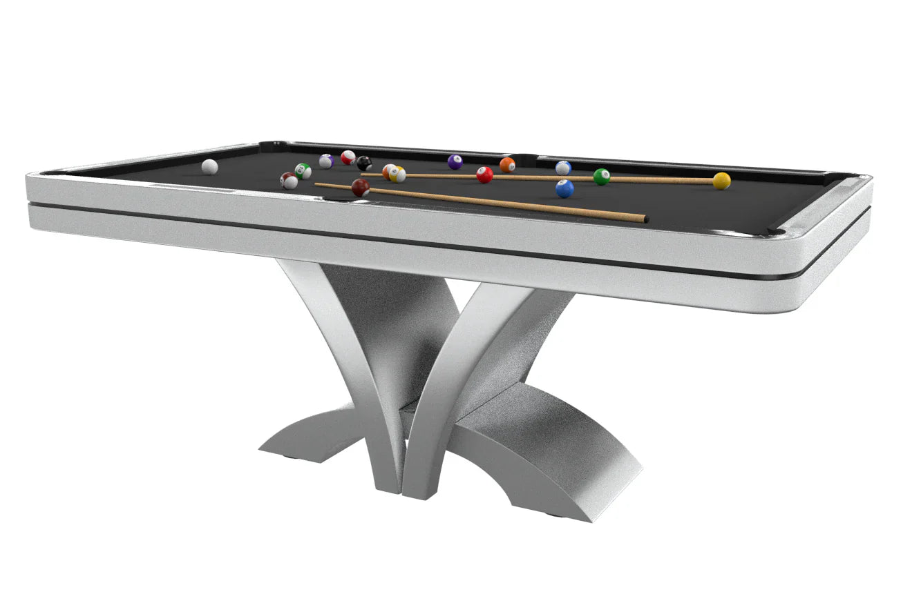 White Billiards The Aliya Modern Slate Pool Table
