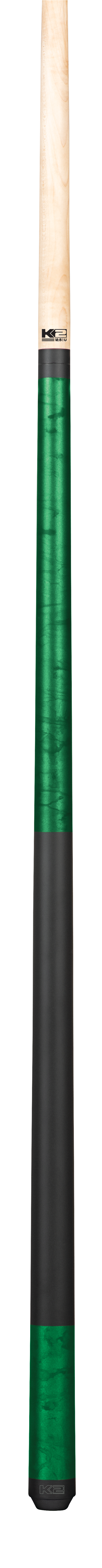 K2 Cue Matte Smoke with Black Simulated Wrap