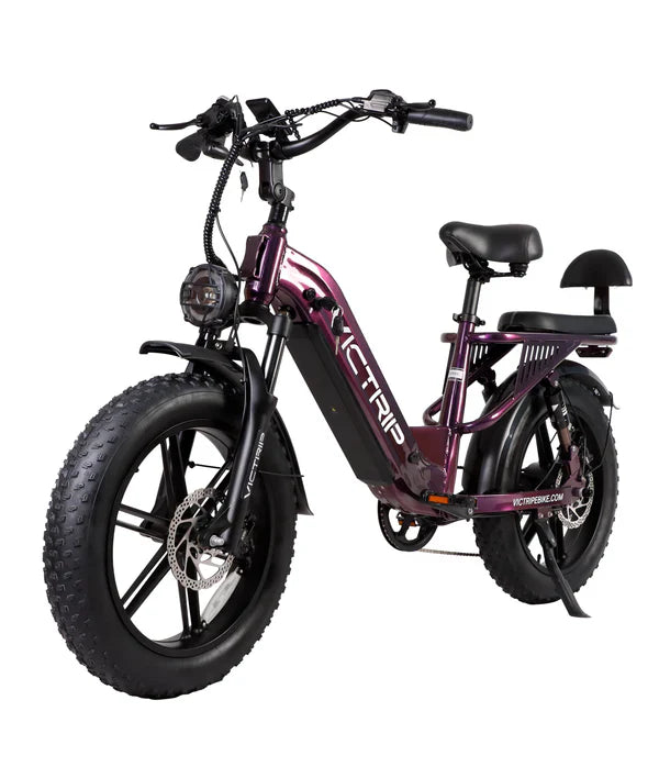 Victrip Mimas Torque Sensor Step Thru EBike with Rack and Fender