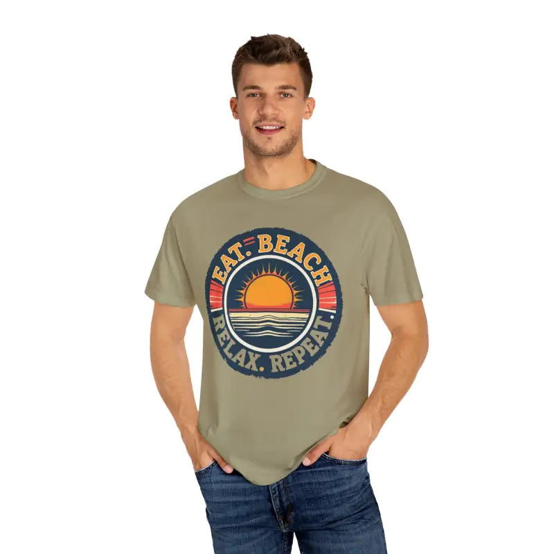 Ocean State Styles Island Reef Garment Dyed Eat Beach Tee