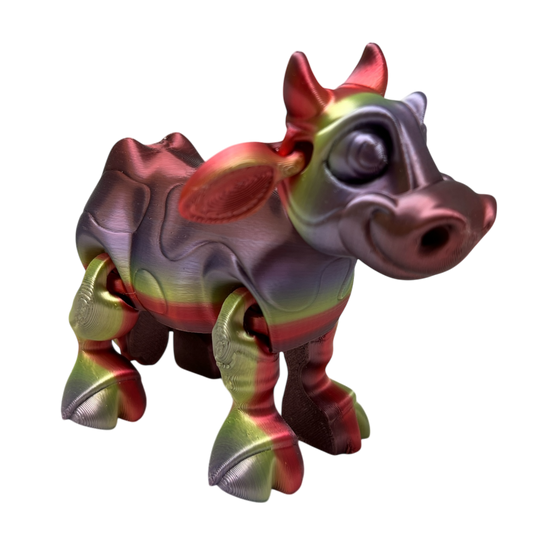 Daisy The Dairy Cow  - Rainbow Color