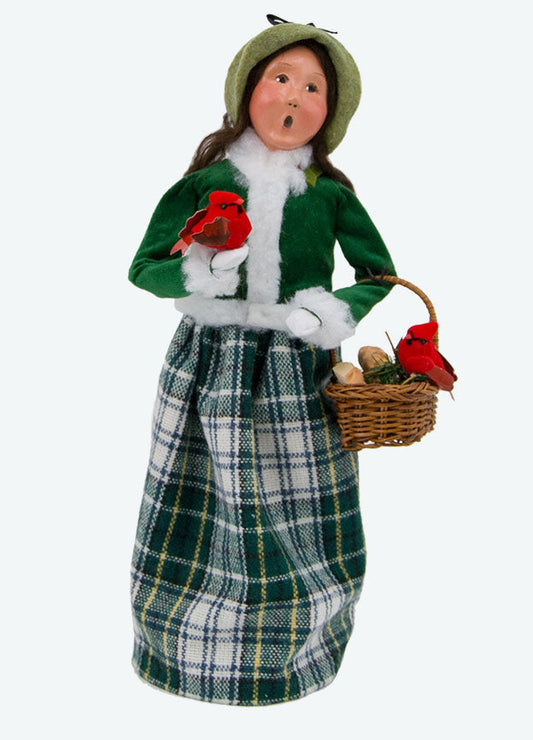 Cardinal Family Carolers - Woman