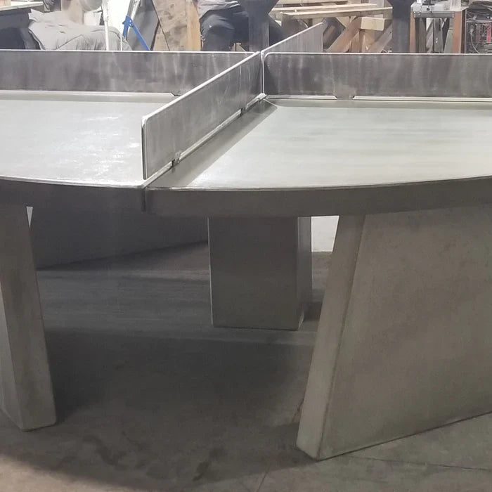 Stone Age Round 4 Way Outdoor Concrete Ping Pong Table