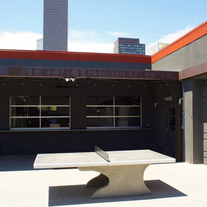 Stone Age Cantilever Outdoor Concrete Ping Pong Table