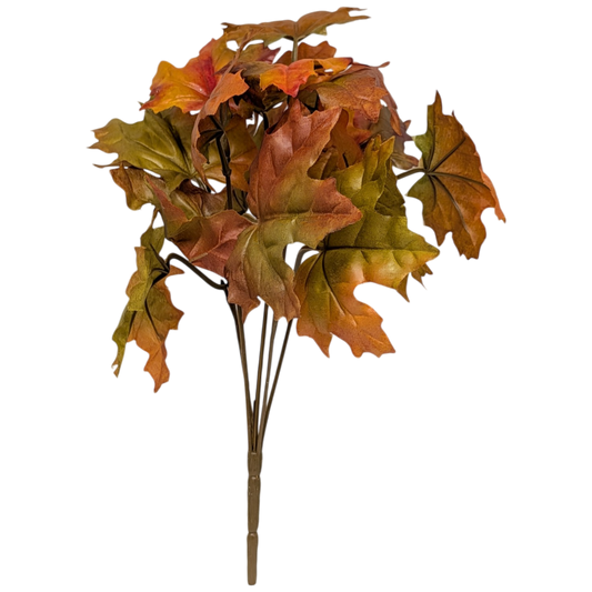 11-Inch Autumn Maple Leaf Bush