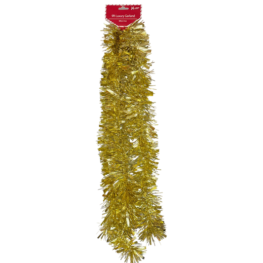 9 Foot Luxury Garland - Gold