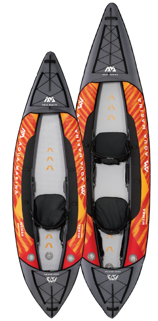 Aqua Marina Memba Touring Inflatable Kayak - 2 Person with Paddles