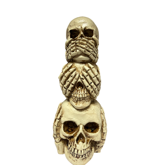Lighted Stacking Skull Figurine