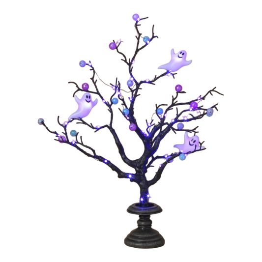 Lighted Halloween Tree - 18 Inch