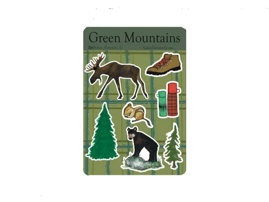 Vermont Green Mountains Sticker Sheet