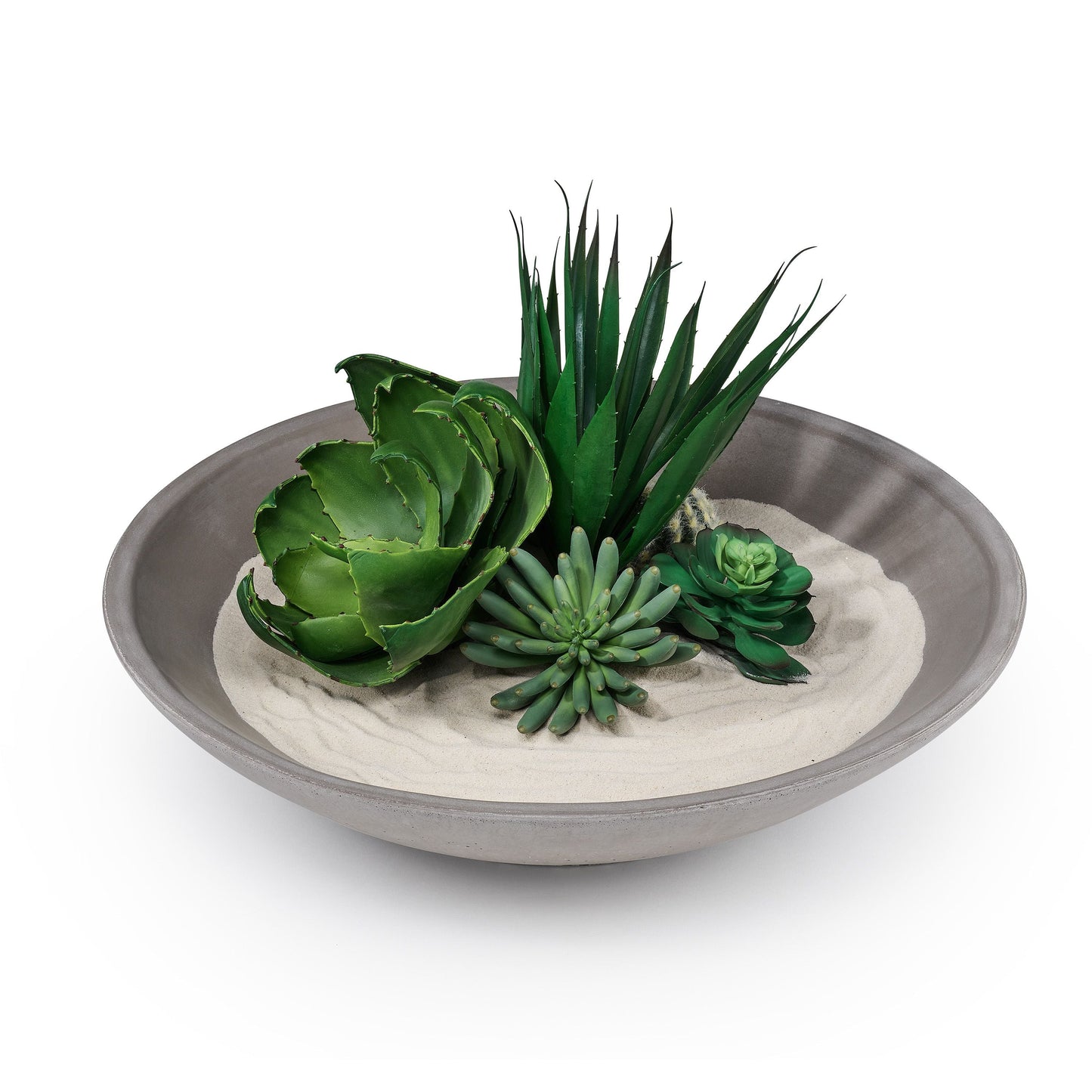 Concrete Infinity Bowl with Birch Presentation Crate: Gray