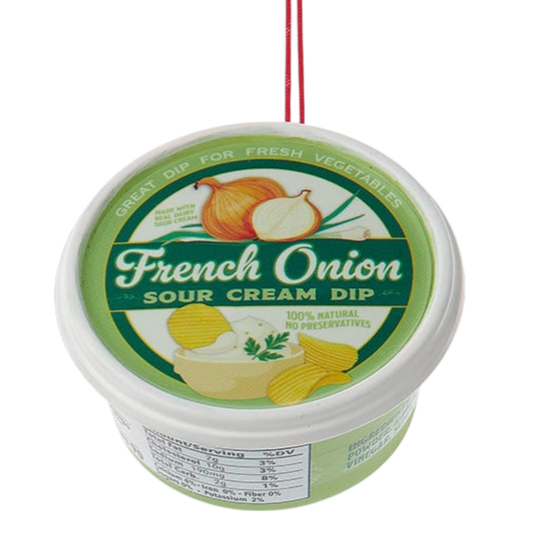 French Onion Sour Cream Dip Ornament