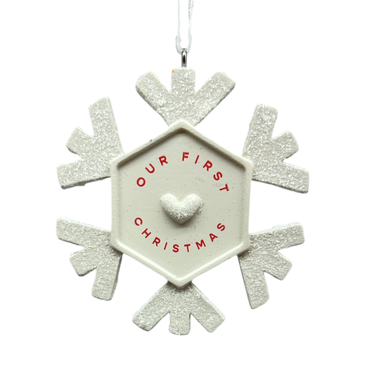 Our First Christmas 2025 Snowflake Hallmark Ornament