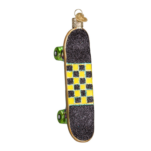 Skateboard Ornament Glass Ornament