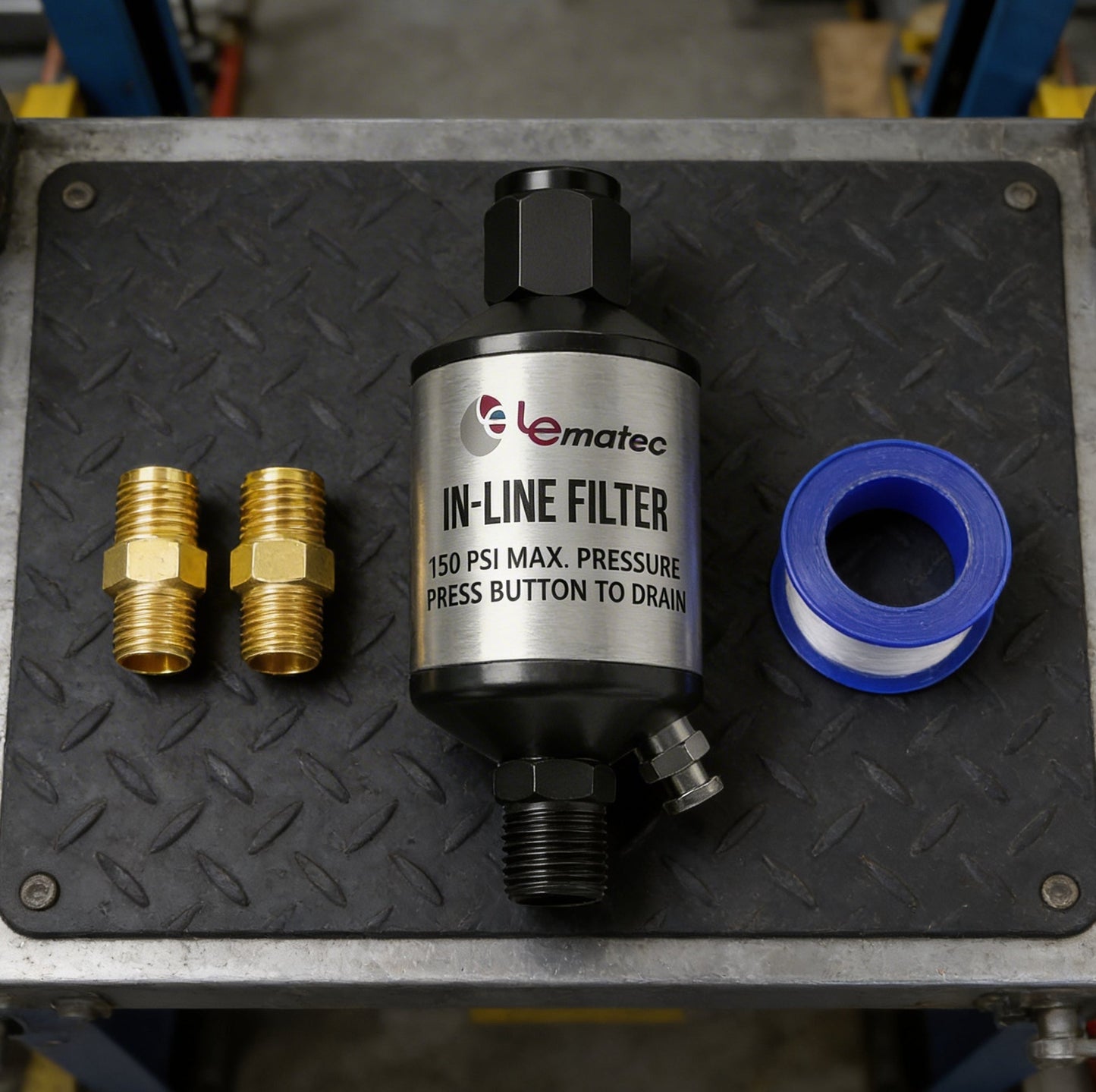 1/4" NPT Air Compressor Water Separator - 150 PSI Professional Filter System (AI303-C1)