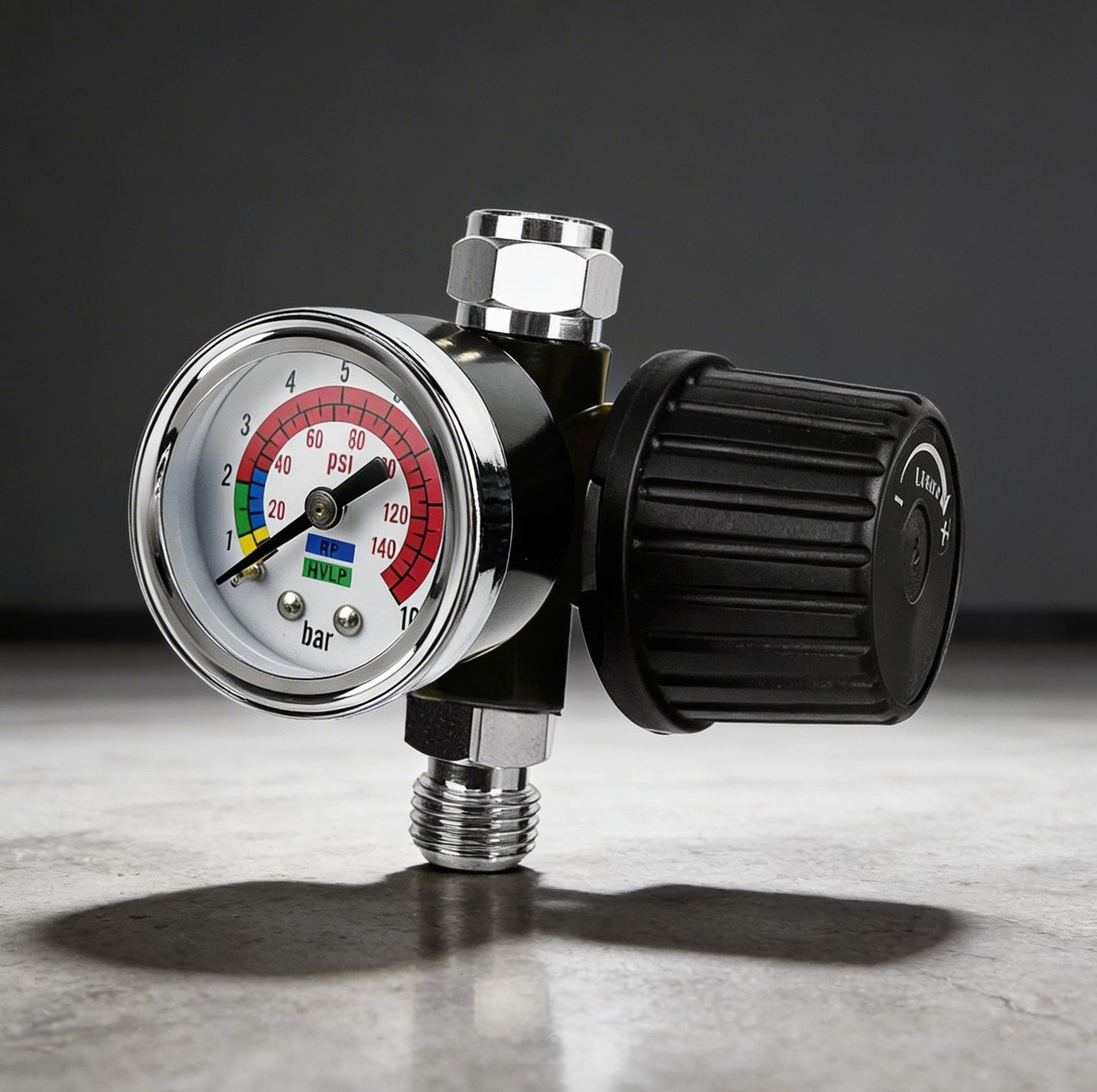 Professional Air Pressure Regulator with Gauge - Heavy Duty 140 PSI Compressor Control (AR-02)
