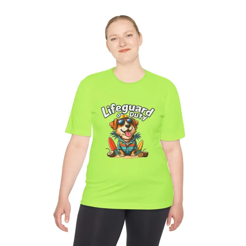 Ocean State Styles Lifeguard Dog T Shirt Moisture Wicking