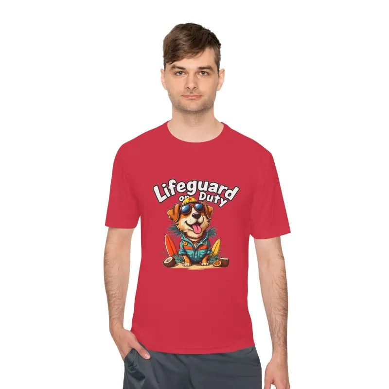 Ocean State Styles Lifeguard Dog T Shirt Moisture Wicking
