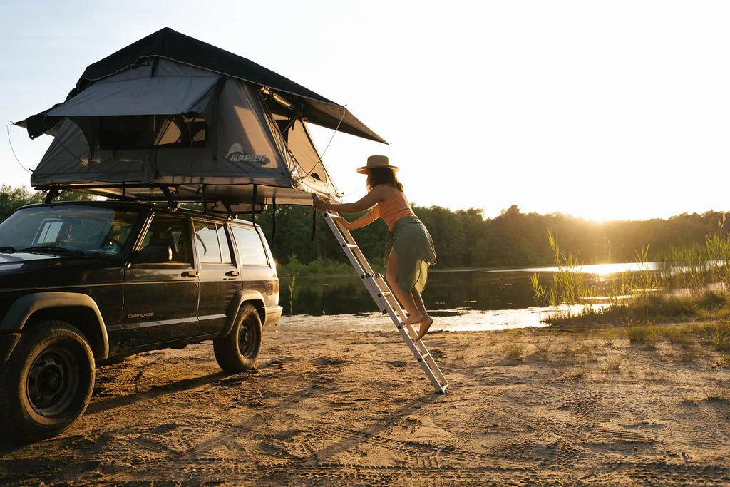 Napier Vehicle Rooftop Tent and Ladder