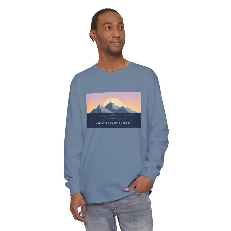 Ocean State Styles Long Sleeve Mountain Sunrise T Shirt