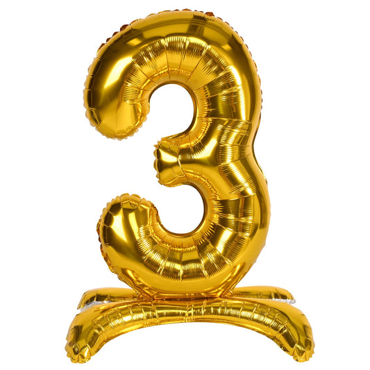 Self-Standing 26 Inch Balloon - Number "3"