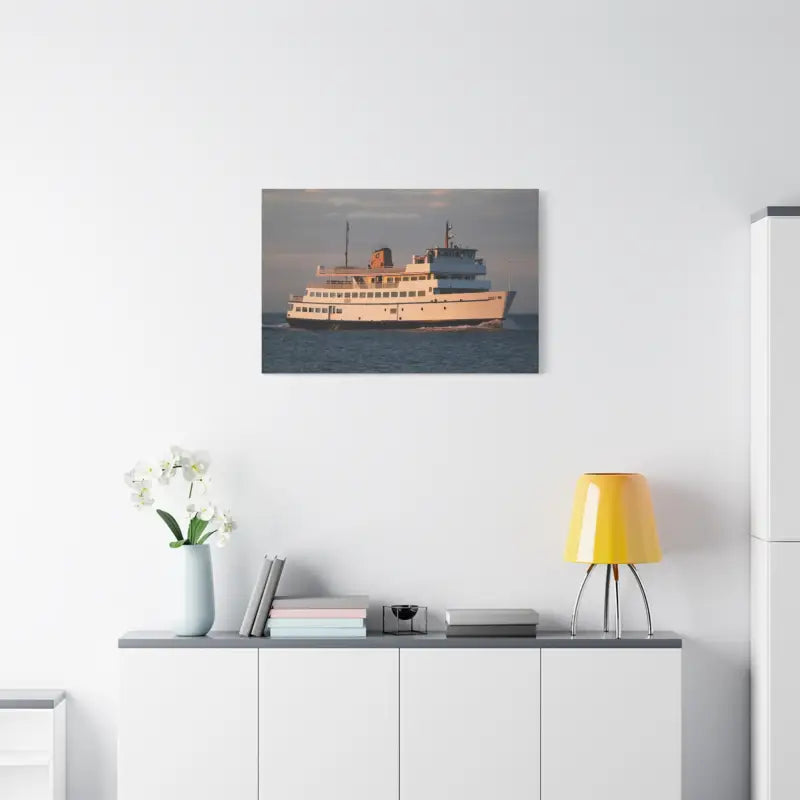 Ocean State Styles Canvas Wall Art Block Island Ferry