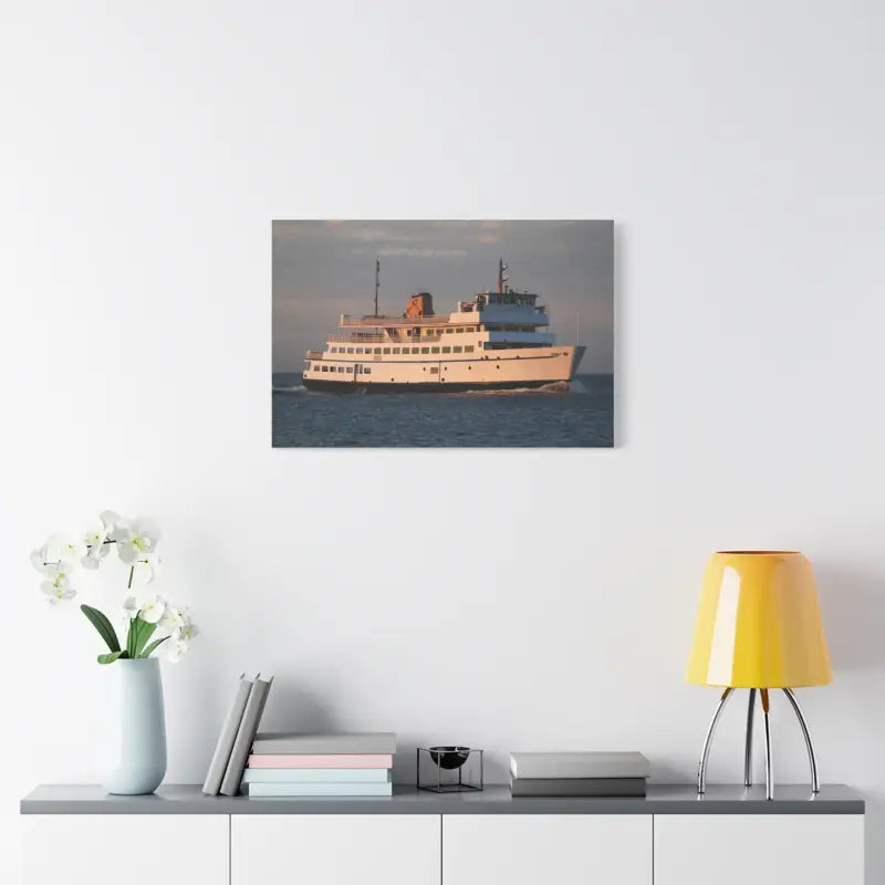 Ocean State Styles Canvas Wall Art Block Island Ferry