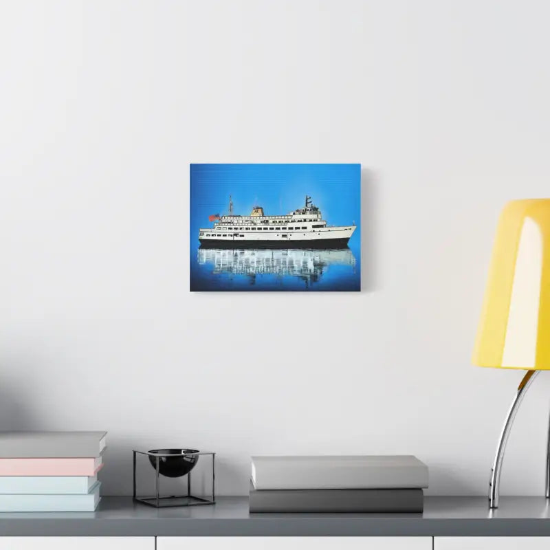 Ocean State Styles Canvas Art Block Island Ferry Stretched
