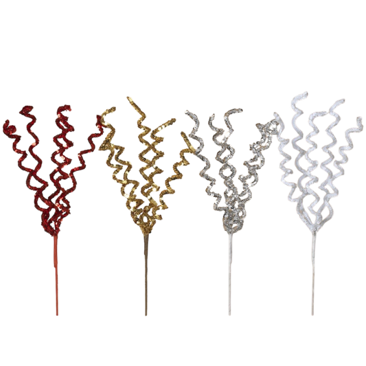 Holiday Swirl Twig 22" Pick -