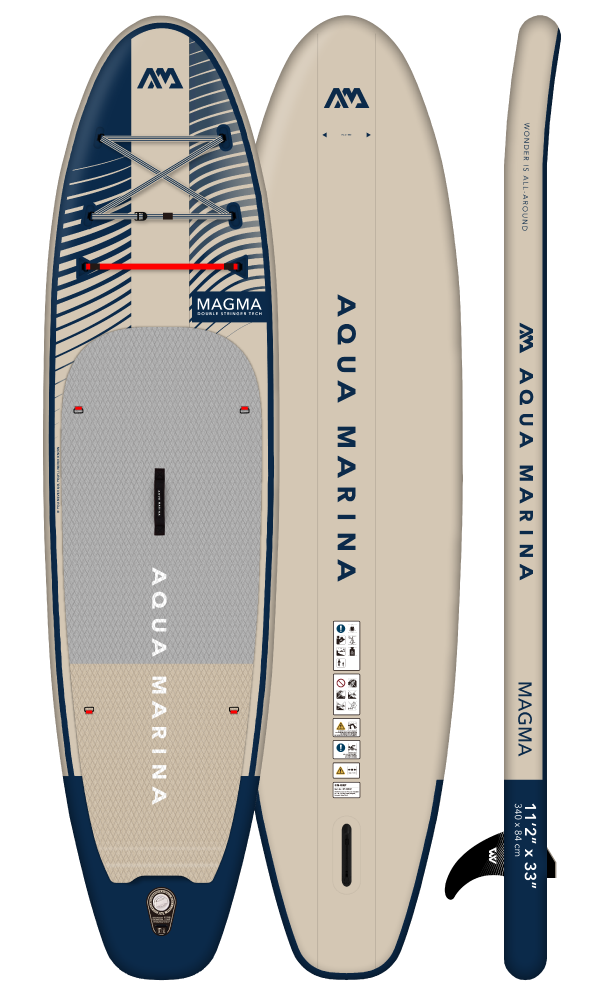 Aqua Marina Magma Advanced All-Around Paddleboard 11'2" with Carbon/Fiberglass Hybrid Paddle