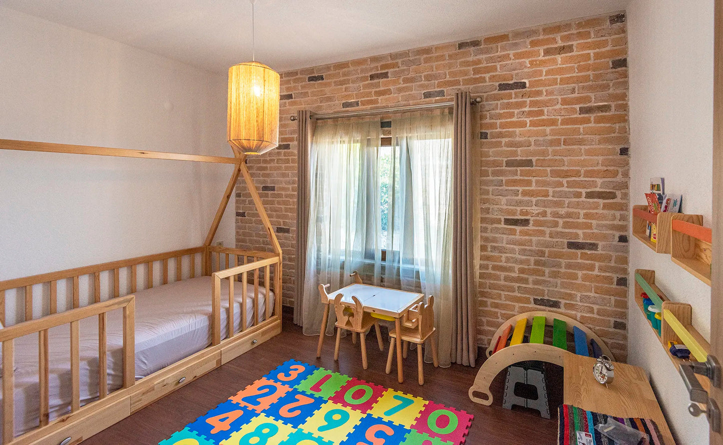 Granulbrick Pink Manufactured Stone Handmade Brick Veneer - Livfloors Collection