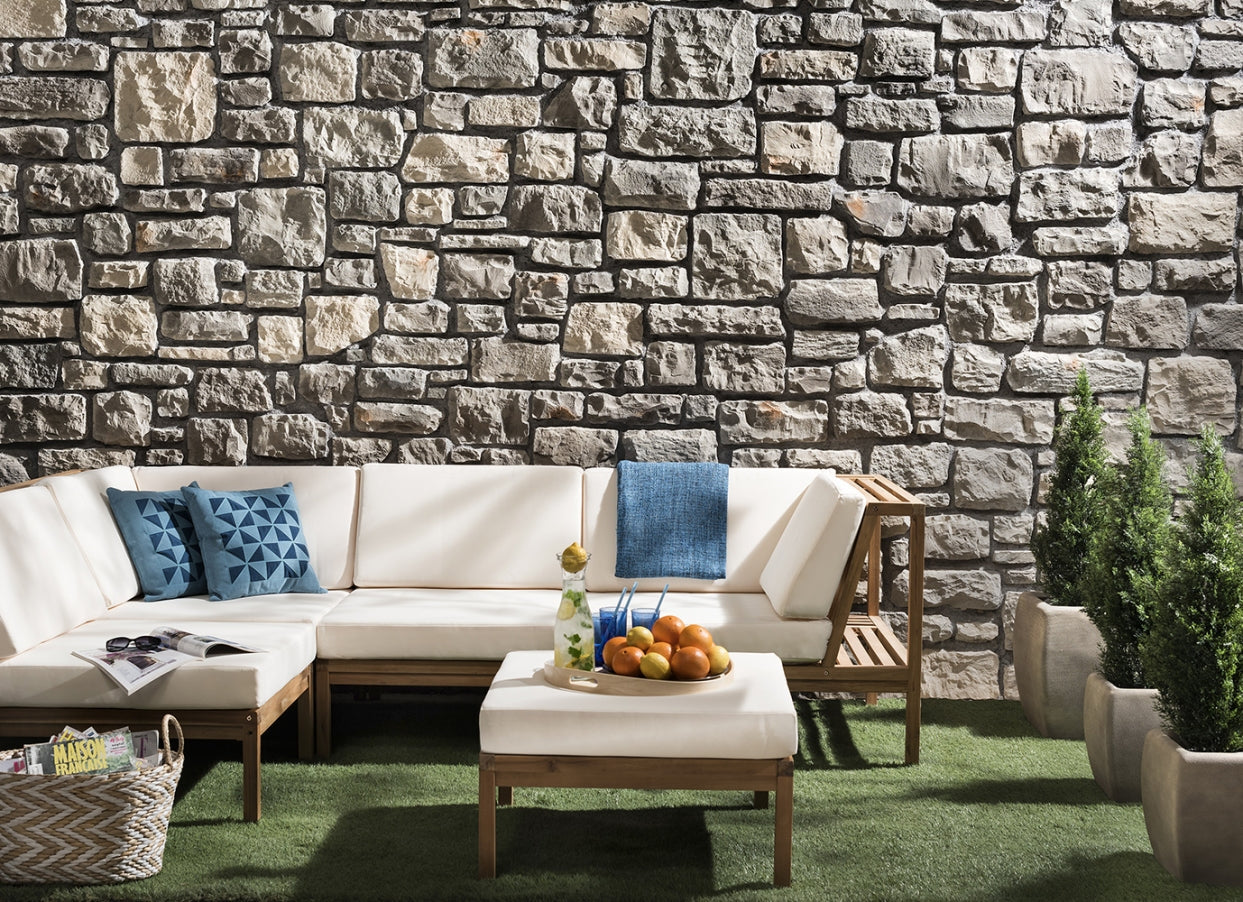 Ashlar Pattern Masso Olive Manufactured Stone Handmade Veneer - Livfloors Collection