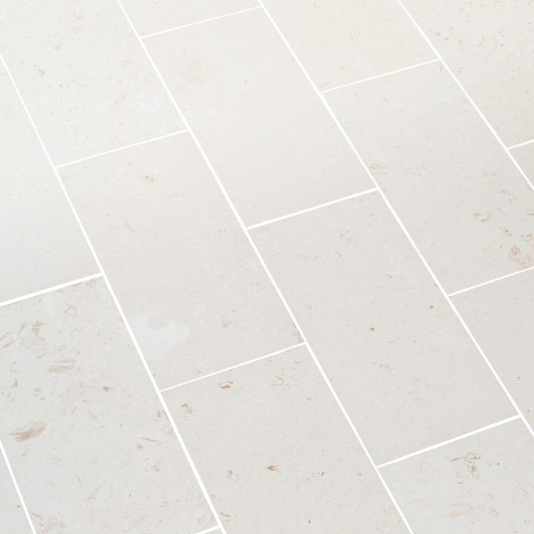 Mayra White Limestone Polished Floor and Wall Tile-Large Format - Livfloors Collection