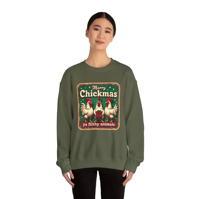 Ocean State Styles Merry Chickmas Crewneck Sweatshirt