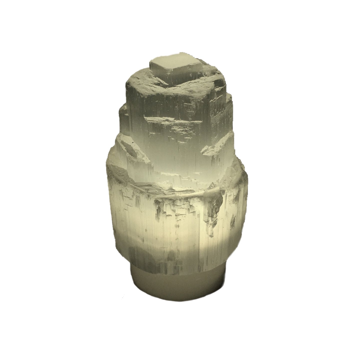 Mini Selenite Skyscraper Lamp Natural Crystal Nightlight