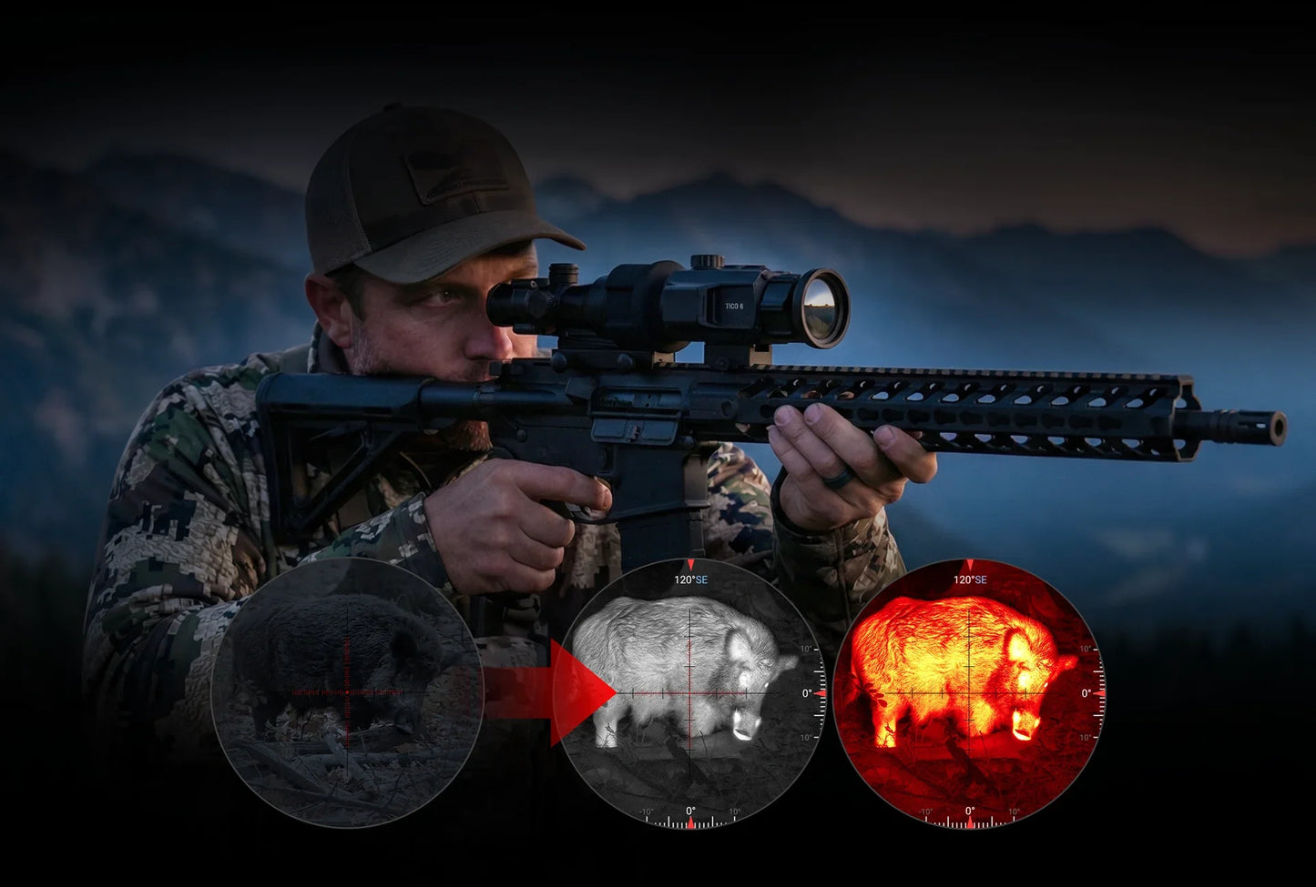 ATN TICO 6 640x512 Thermal Clip-On Monocular - 6th Gen, 3500m Detection