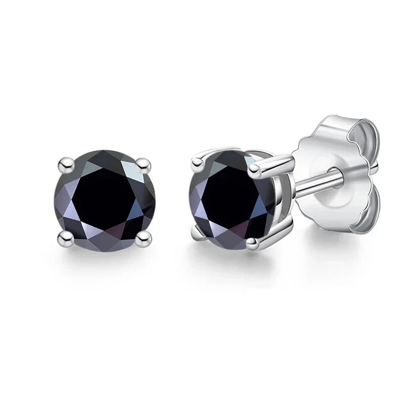 Moissanite Stud Earrings 0.1-3CT S925 Sterling Silver Platinum Plated Bride