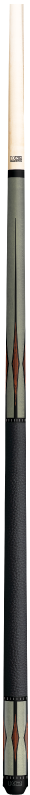 K2 Cue Matte Grey, Floating Cocobolo/Black Point Design, Leather Lore Wrap